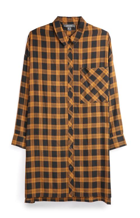 Mustard Check Shirt