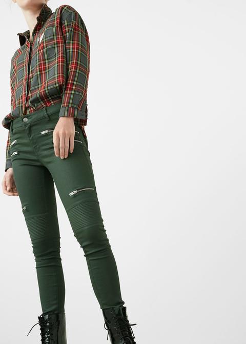 Pantalón Pitillo Cremalleras
