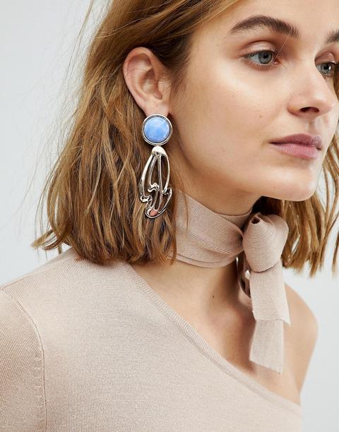 Asos - Collana Con Pietra E Cut-out Astratti - Oro