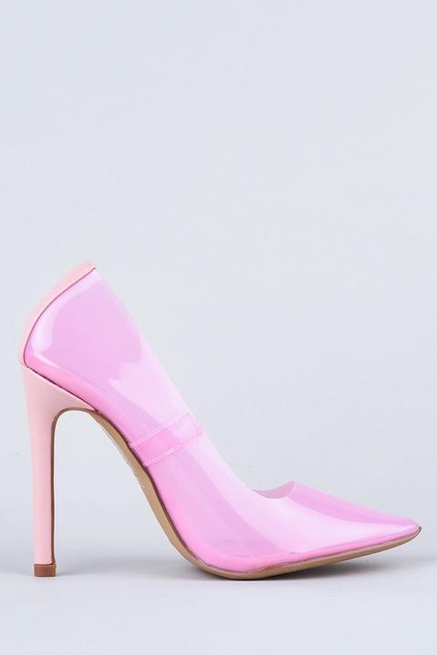 pink perspex shoes