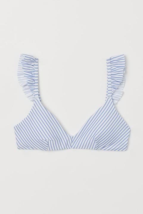 Top De Bikini Acolchado - Azul