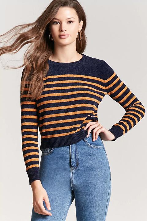 Stripe Chenille Knit Jumper