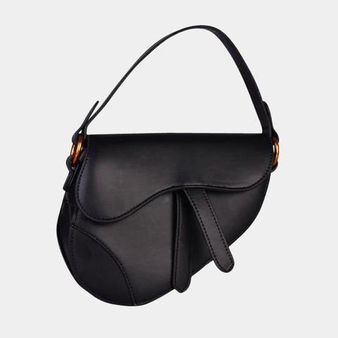 Saddle Flap Limited Small Bag Black