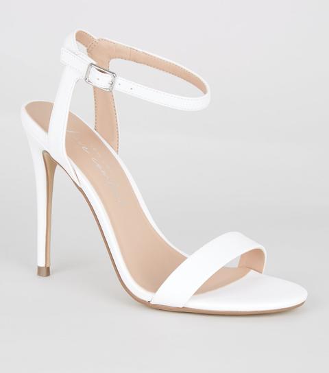 new look white heels