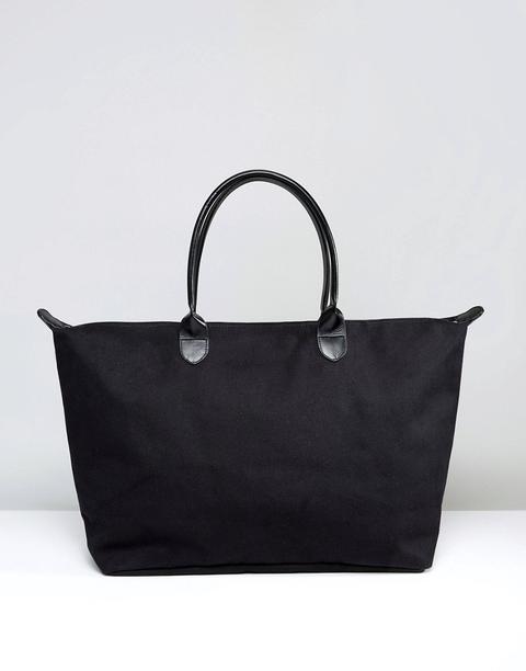 Mi-pac Canvas Weekender Bag In Black