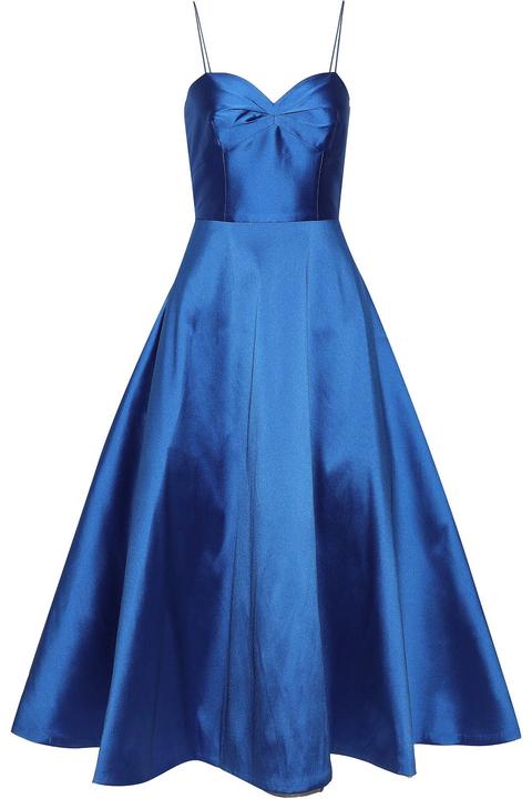 Sachin & Babi Woman Rumeli Flared Mikado Gown Blue