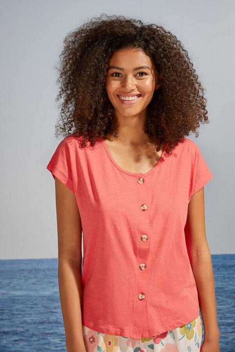 Camiseta Manga Corta 100% Algodón Coral