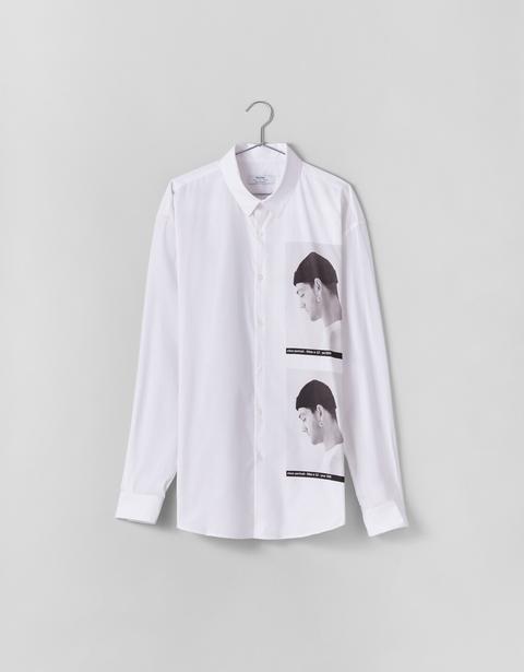 Camisa Oversize Con Estampado