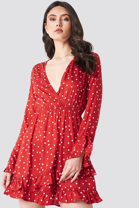 Dot Wrap Dress