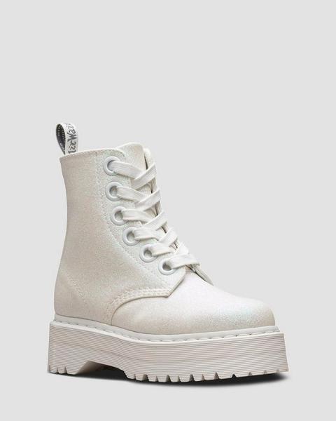 Molly Glitter White from Dr Martens on 