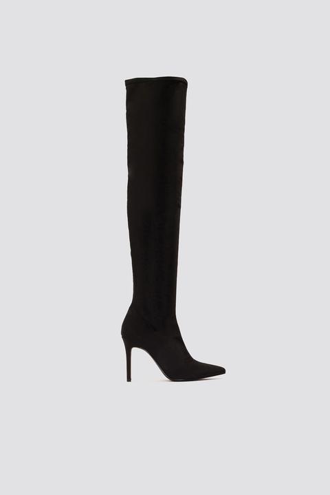 Tight Over Knee Boot Black