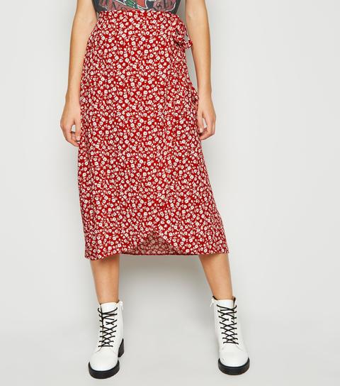 Floral Wrap Midi Skirt Sale Online, 59% OFF | www.txarango.com