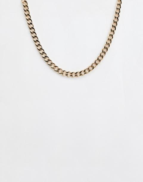 Collar Dorado De Cadena Gruesa De Chained & Able