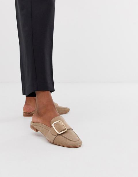Mocasines En Cuero De Park Lane-beis