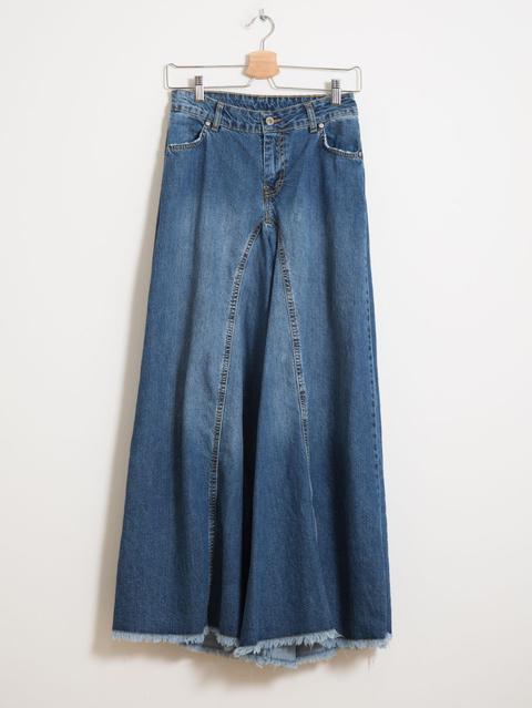 Jeans Taglio Vivo Maxi Ampiezza