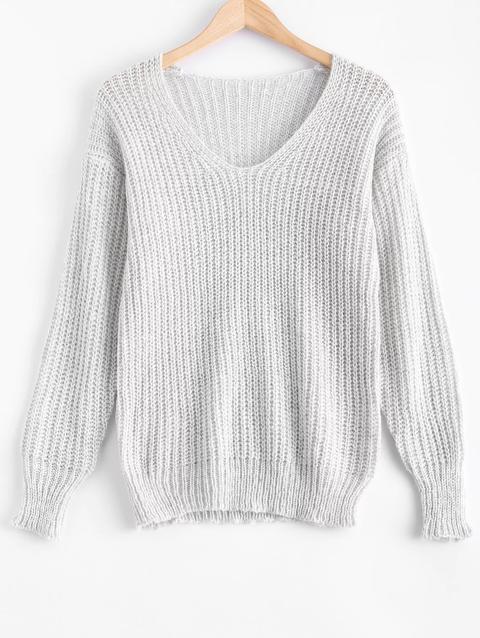 V Oversize Maglione Del Collo