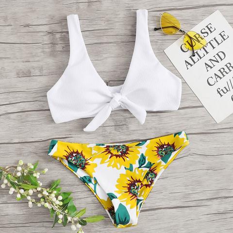 shein floral bikini