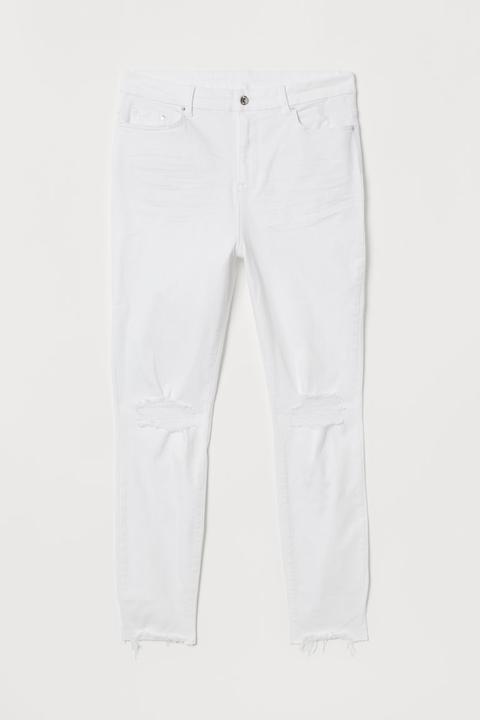 H & M - H & M+ Embrace Shape Ankle Jeans - Bianco