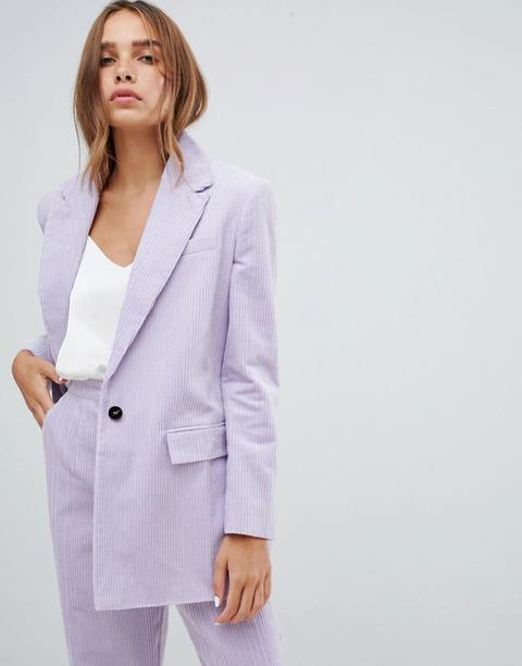 Americana De Sastre De Pana De Asos Design-violeta