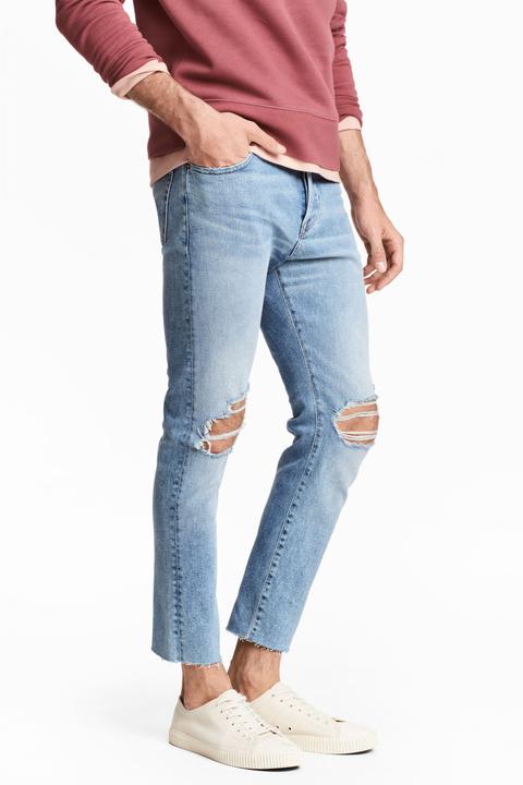 Relaxed Skinny Cropped Jeans