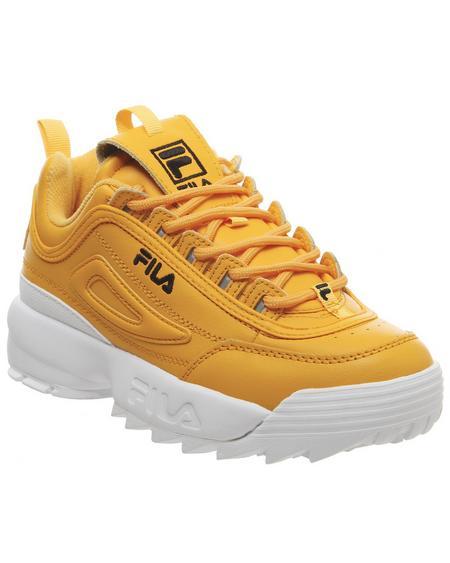 fila disruptor 2 white and gold