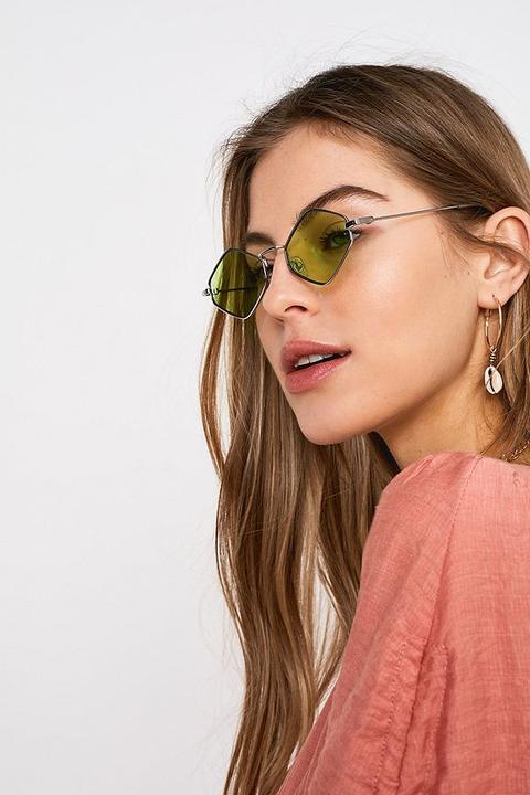 Uo Frankie Metal Hexagon Sunglasses