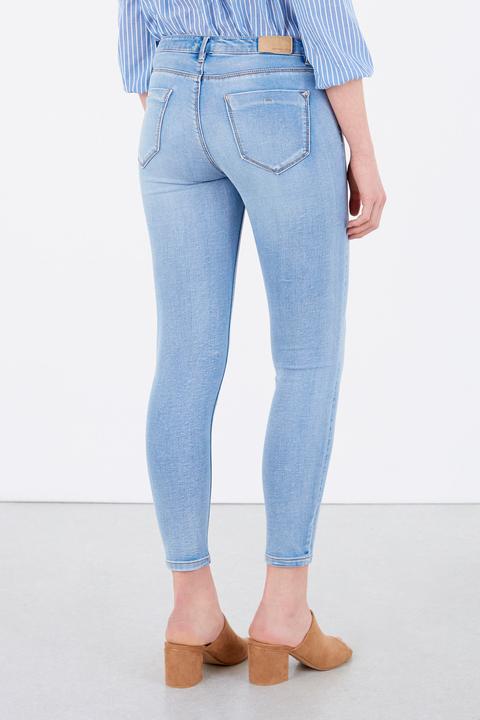 Pantalón Denim Skinny Cropped