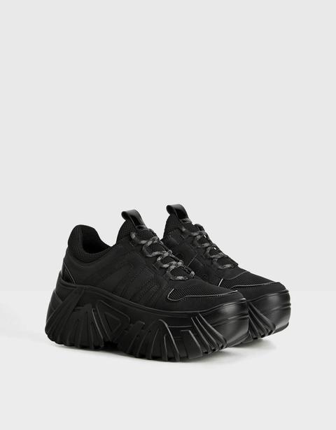 Monochrome Platform Trainers
