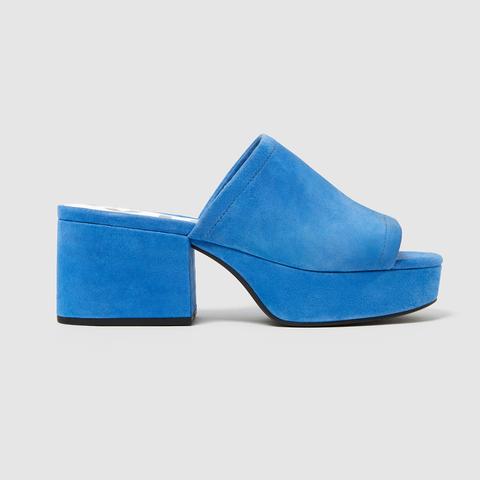 Sandalia Mule Ante Azul