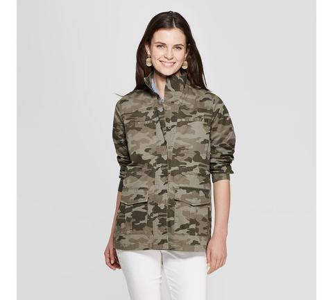 Women's Camo Utility Jacket - Universal Thread™ Green