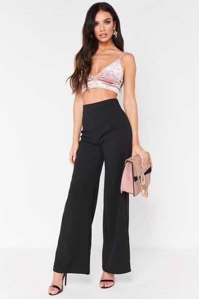 Ainta Black Wide Leg Trousers