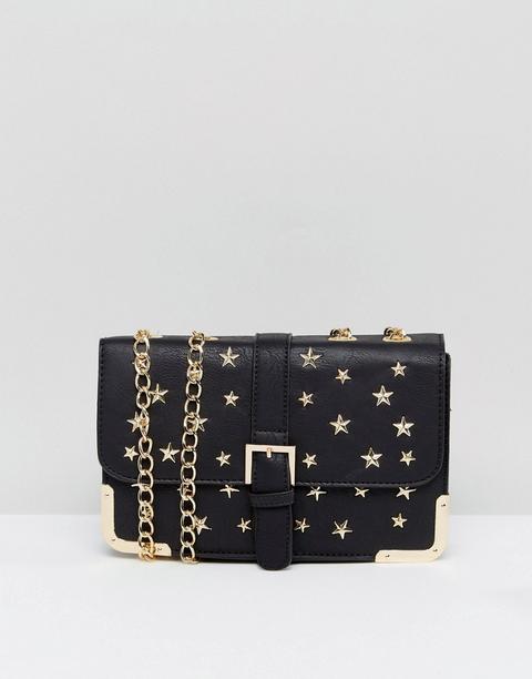 Bolso De Hombro Con Tachuelas Y Correa De Cadena De Yoki Fashion