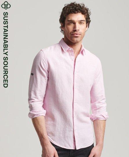 Superdry Organic Cotton And Linen Long Sleeved Shirt