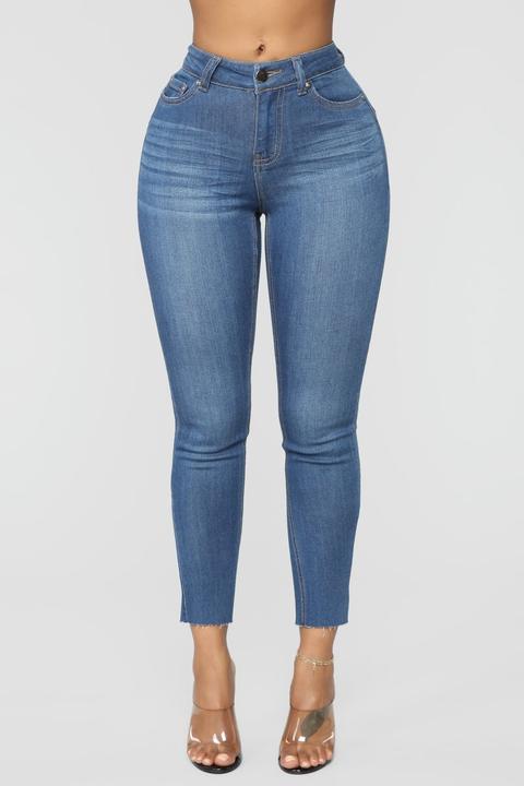 Take Me Home Crop Jeans - Medium Blue Wash