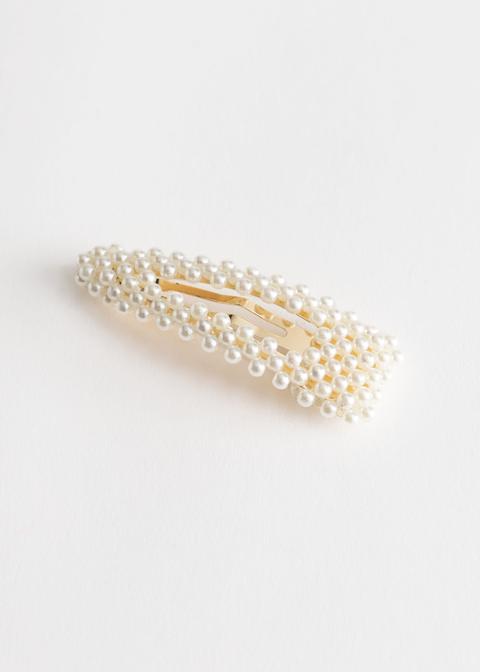 Pearl Beaded Hair Clip