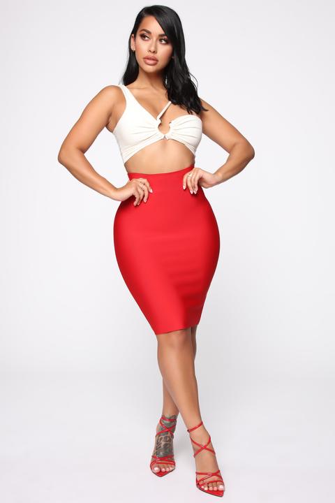 Allure Skirt - Red