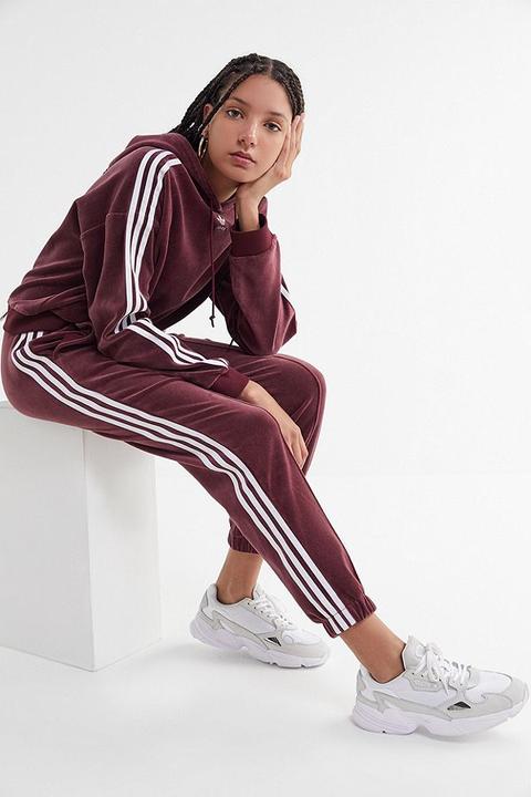 Adidas Velvet 3 Stripes Track Pant from Urban Outfitters on 21 Buttons