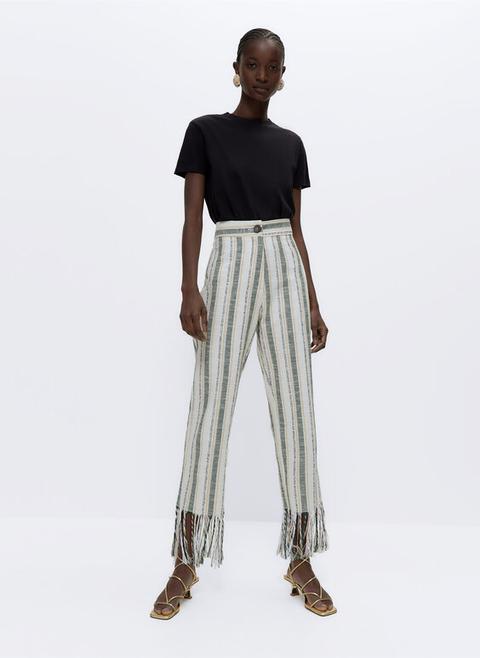 Pantalón Rayas Desflecado