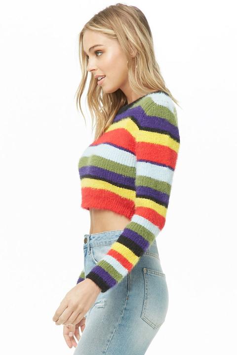 red sweater cropped