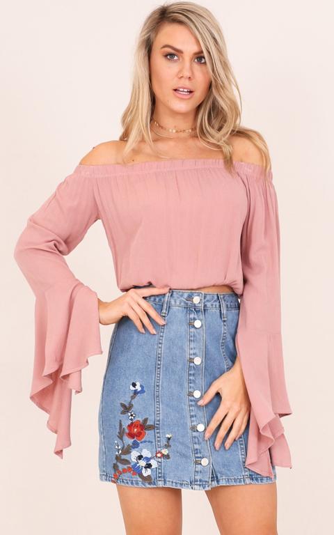 Silent Witness Top In Blush