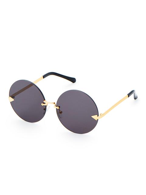 Round Lens Rimless Sunglasses