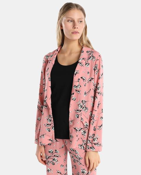 Easy Wear - Blazer Fluida De Mujer Estampada