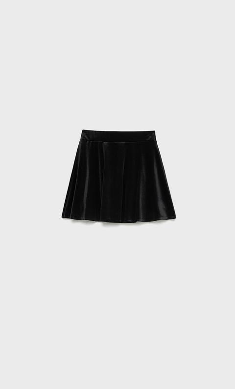 Falda Mini Skort Terciopelo