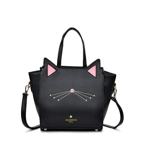 Borsa A Tracolla Di Design A Forma Di Gatto Con Ricamo
