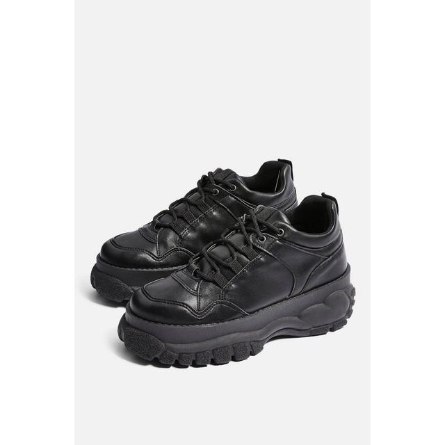 topshop black chunky trainers