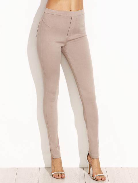 Elastic Waist Skinny Leggings