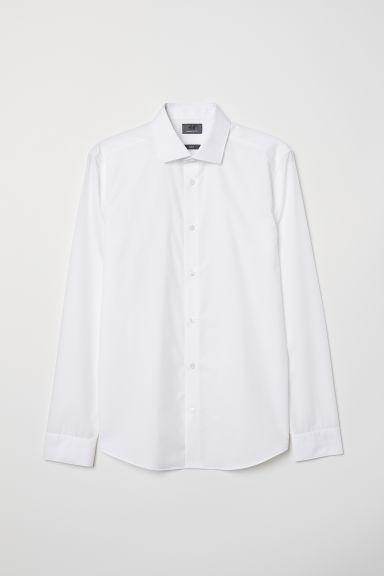 H & M - Camicia In Cotone Premium - Bianco