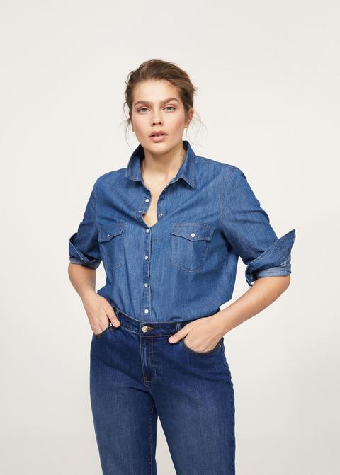 Camisa Denim Oscuro