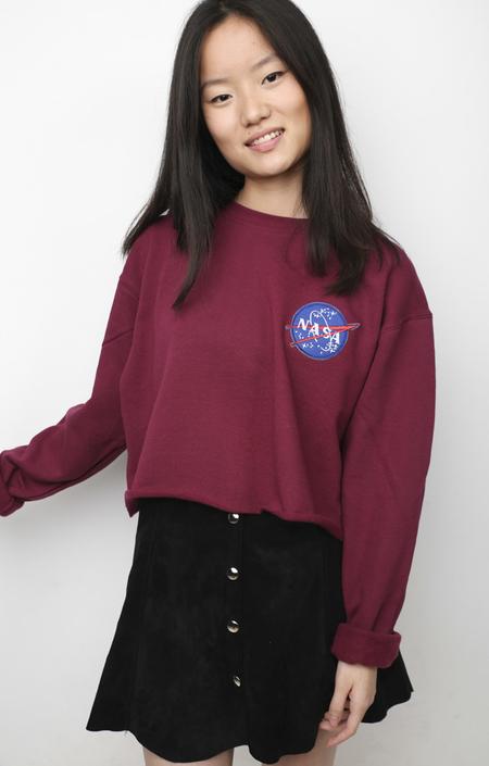 Nasa Crop Sweatshirt