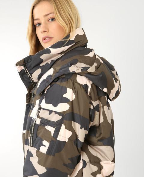 Plumífero Oversize Camuflaje